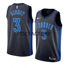 Maillot NBA Oklahoma City Thunder Josh Giddey 3 Nike 2022-23 City Edition Noir Swingman - Homme